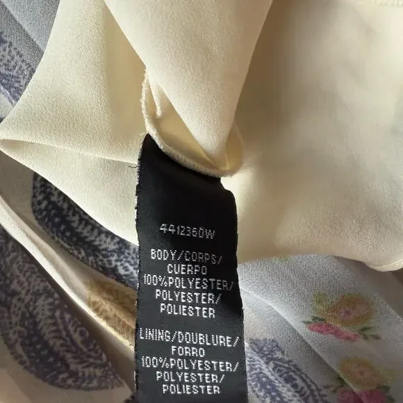 ML Monique Lhuillier Tapestry Pleated Maxi Dress 20W Retail $595 Boho Luxury - Picture 7 of 8